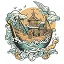 noah's ark tattoo design idea