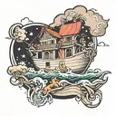 noah's ark tattoo design idea