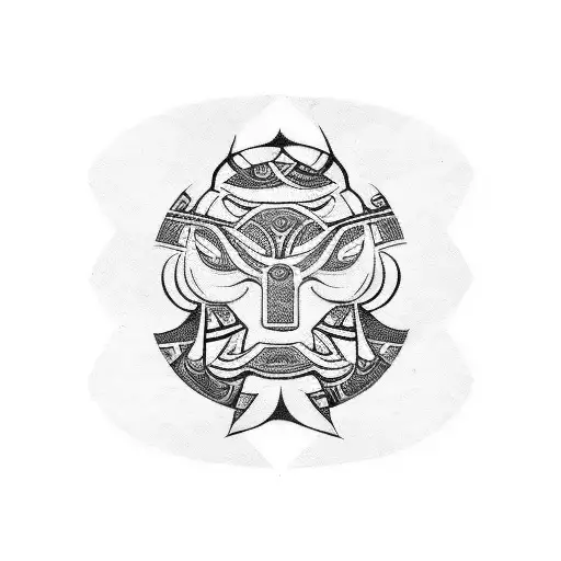 Symbole maori représentant ma famille, ma force et ma volonté de les protéger soutenu par mes ancêtres tattoo design idea