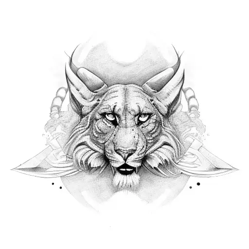 force et courage, famille, ancêtres, démons éloigné  tattoo design idea