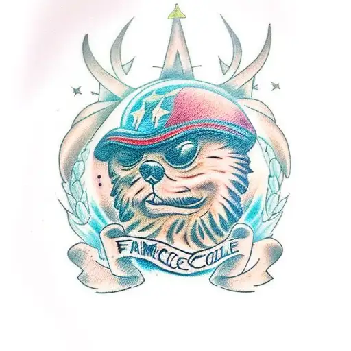 force et courage, famille, ancêtres, démons éloigné  tattoo design idea