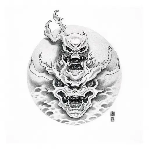 shinigami aplle michael angelo tattoo design idea