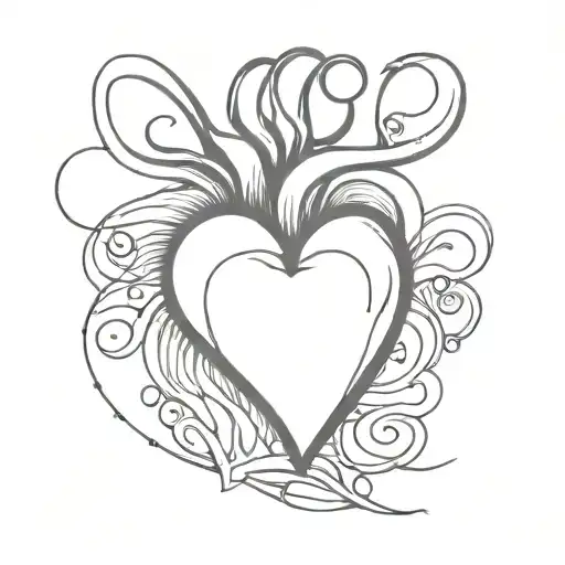 The sin of pride heart tattoo design idea