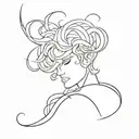 The sin of pride tattoo design idea