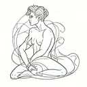 The sin of pride tattoo design idea