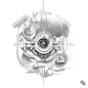 Incorporate electrical engineering symbols into a tattoo inspired by video games tattoo design idea