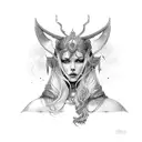 Freya tattoo design idea