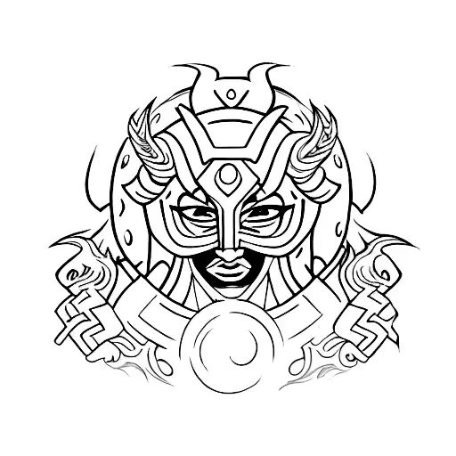 asura tattoo design idea