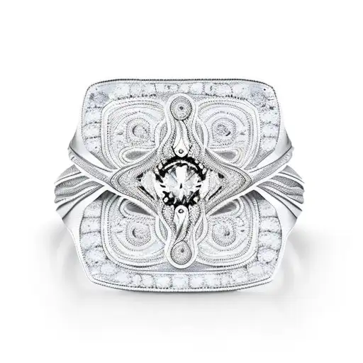 men's wedding ring, biker style, colour red and white word : Anastasia tattoo design idea