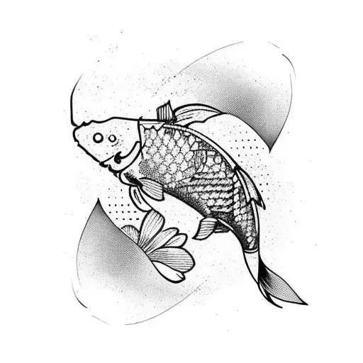 Koi Fish tattoo design idea