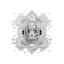 Gear patern tattoo design idea