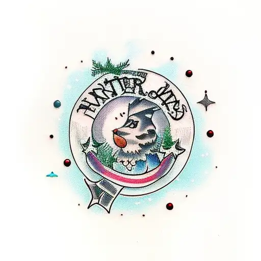 Christmas presents  tattoo design idea