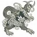 capricorn devil tattoo design idea