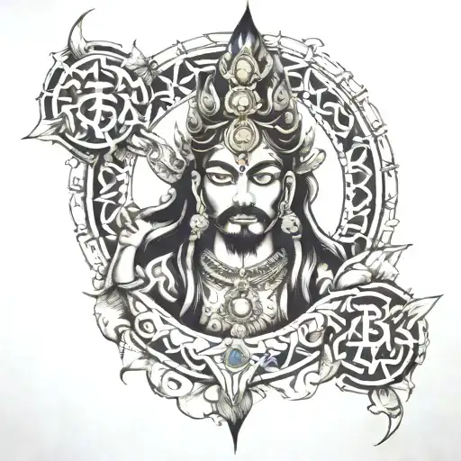 mm aradhya Mahadev tattoo design idea