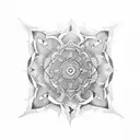 forearm mandala armour tattoo design idea