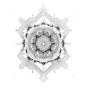 forearm mandala armour tattoo design idea