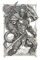 Skyrim tattoo design idea