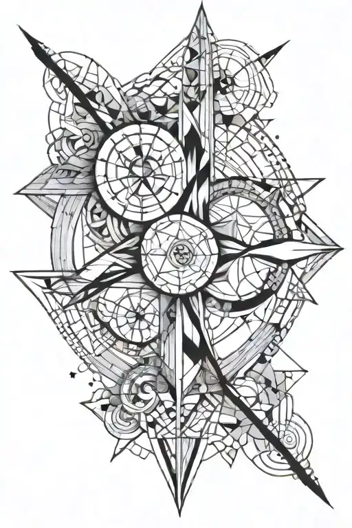 pisces, sagittarius, libra geometric tattoo design tattoo design idea