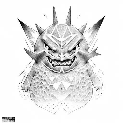 gengar pokemon tattoo design idea