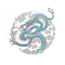 spiral dragon tattoo design idea