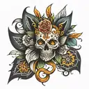 anker f l f tattoo design idea