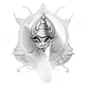 genie from the lamp tattoo design idea