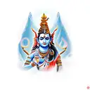 mahadev  in Himalaya  tattoo design idea