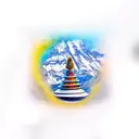 mahadev  in Himalaya  tattoo design idea