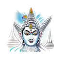 mahadev  in Himalaya  tattoo design idea