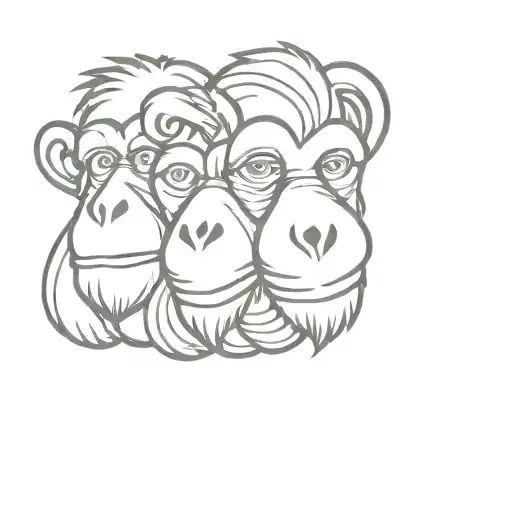 three wise monkeys tattoo  tattoo design idea