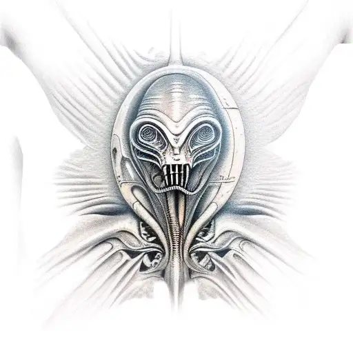 giger alien tattoo design idea