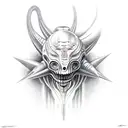 giger alien tattoo design idea