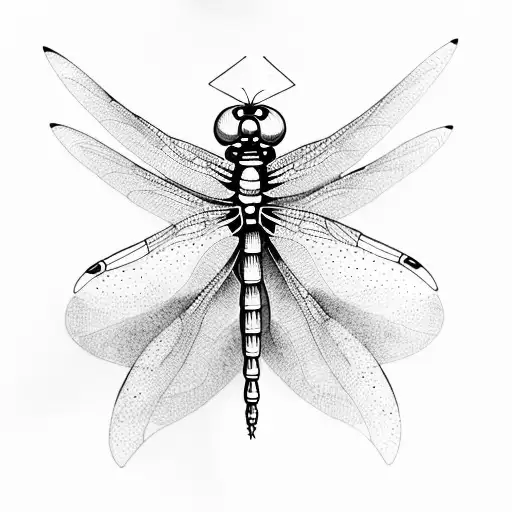 dragonfly with the word "dreamer" in one wing tattoo design idea