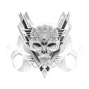 past, present and future tattoo design idea