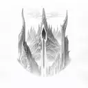 Argonath Lord of the rings tattoo design idea