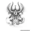 full sleeve, Valhalla, Vikings, marine Corp, semper fi, warrior tattoo design idea