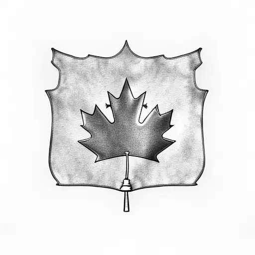 Nigerian and Canadian flag front kneck tattoo  tattoo design idea