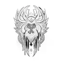 Nordic shaman tattoo design idea
