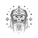 Nordic shaman tattoo design idea