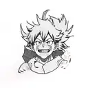 my hero academia deku tattoo design idea