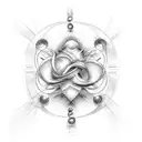 To infinity and beyond with the infinity symbol tattoo design idea