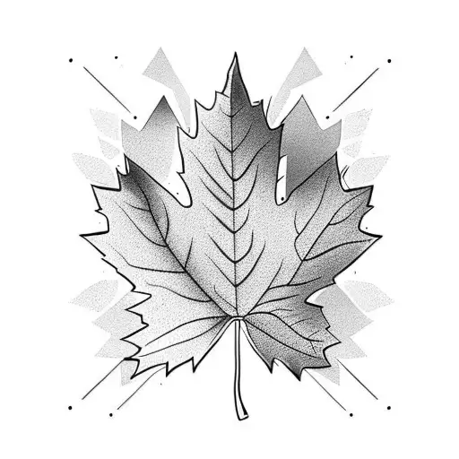 Swedish Tre Kronor and Canadian maple leaf combined tattoo design idea