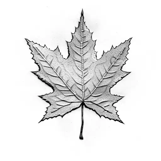 Swedish Tre Kronor and Canadian maple leaf combined tattoo design idea