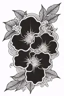 suminagashi tattoo design idea