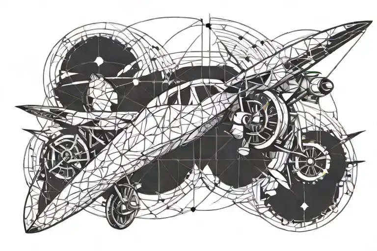 infinity aviation themed tattoo tattoo design idea
