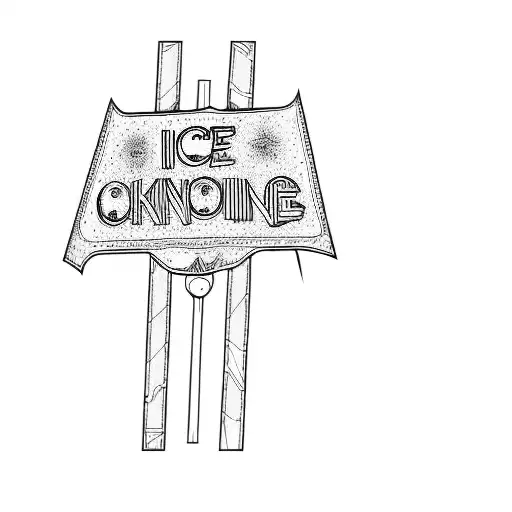 ice skating sign tattoo design idea