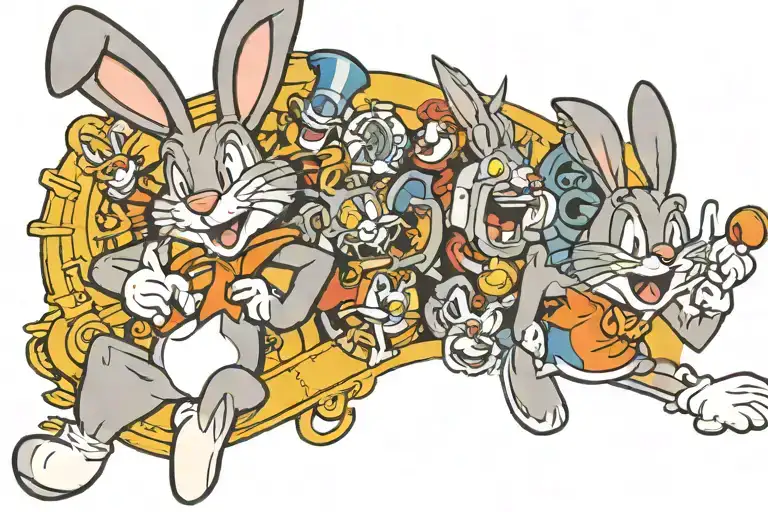 bugs bunny tattoo design idea