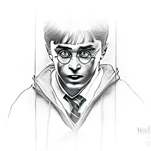 harry potter tattoo design idea