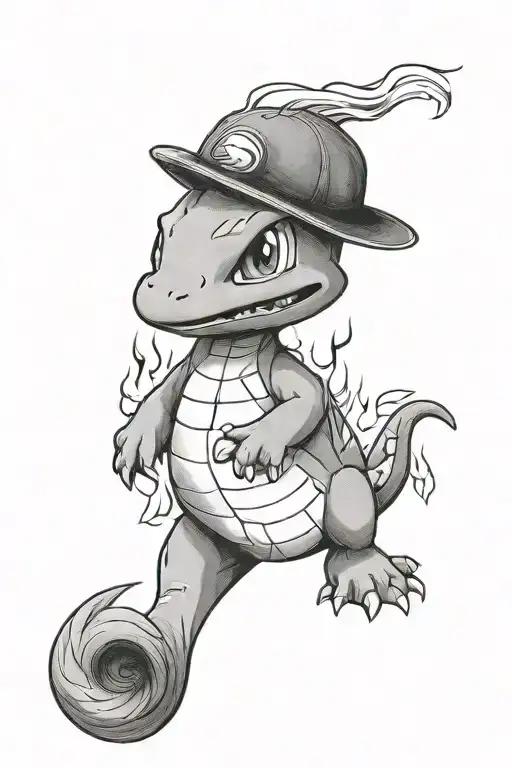 Pokemon charmander tattoo design idea