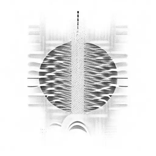 piano keys fading to audio wave tattoo design idea